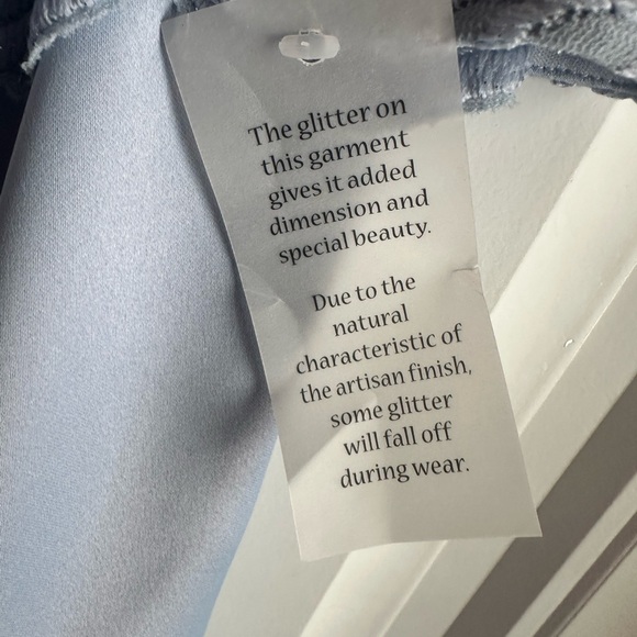 New ALEX EVENINGS Sequined Lace Dress & Jacket Hydrangea Size 10 - Picture 9 of 13